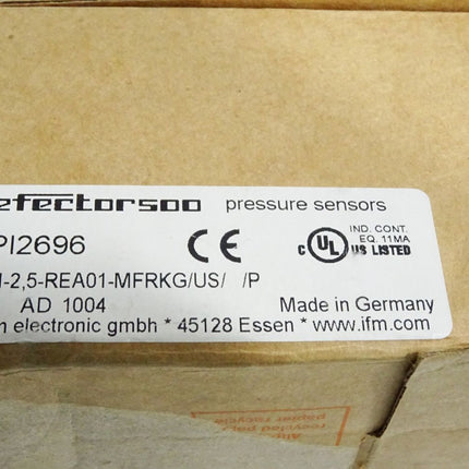 Ifm Electronic Efector500 PI2696 Frontbündiger Drucksensor mit Display PI-2,5-REA01-MFRKG/US/ /P / Neu OVP - Maranos.de