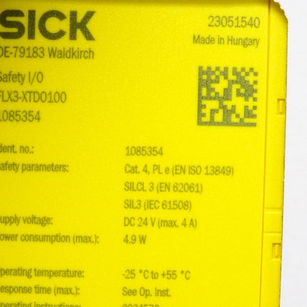 Sick Sicherheitssteuerung Flexi Compact 1085354 FLX3-XTDO100 / Neu OVP versiegelt - Maranos.de