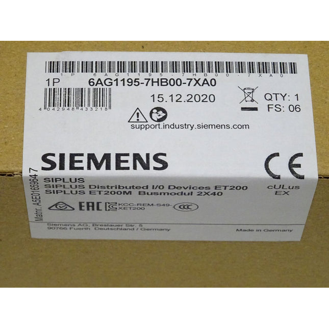 Siemens 6AG1195-7HB00-7XA0 Siplus 6AG1 195-7HB00-7XA0 NEU-OVP versiegelt - Maranos.de