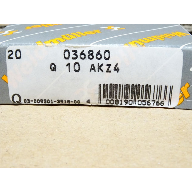 Weidmüller 036860 / Q10 AKZ4 / Inhalt : 20 Stück / Neu OVP - Maranos.de