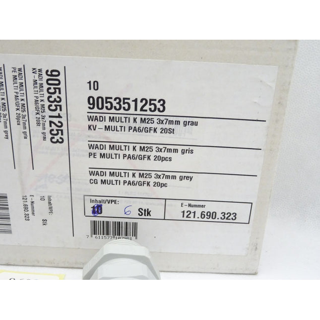 Plica 905351253 KV Wadi Multi K Polyamid M25 3x7mm Inhalt : 6 Stück / Neu OVP - Maranos.de