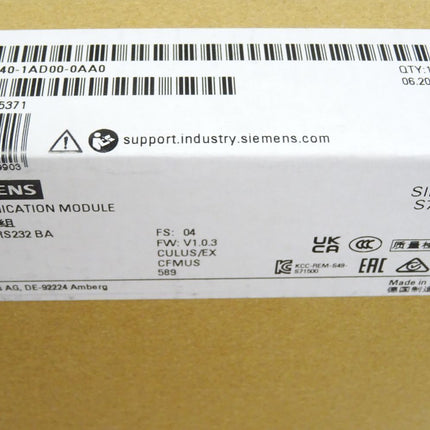 Siemens S7-1500 6ES7540-1AD00-0AA0 / 6ES7 540-1AD00-0AA0 / Neu OVP versiegelt - Maranos.de