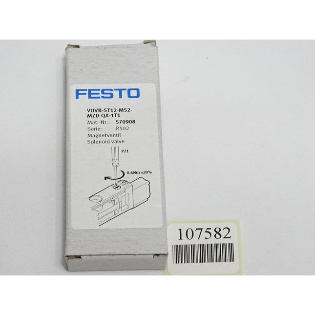 Festo 570908 VUVB-ST12-M52-MZD-QX-1T1 Magnetventil / Neu OVP - Maranos.de