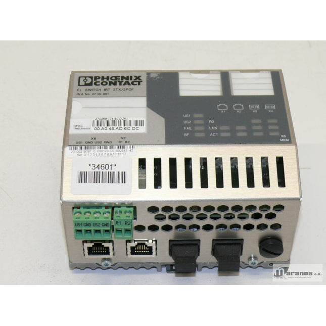Phoenix Contact FL Switch IRT 2TX/2POF / 2700691 HW:01 - Maranos.de