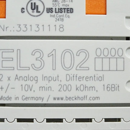 Beckhoff EL3102 analoge Eingangsklemme - Maranos.de
