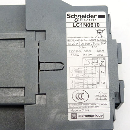 Schneider Electric Telemecanique Schütz EasyPact LC1N0610 / Neu - Maranos.de