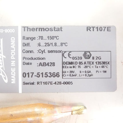 Danfoss Thermostat RT107E / 017-515366 / Neu OVP - Maranos.de