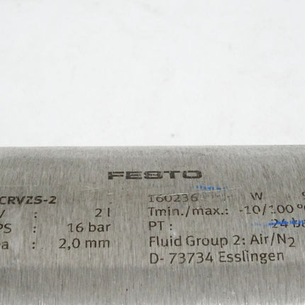 Festo CRVZS-2 160236 Druckluftspeicher / Neu - Maranos.de