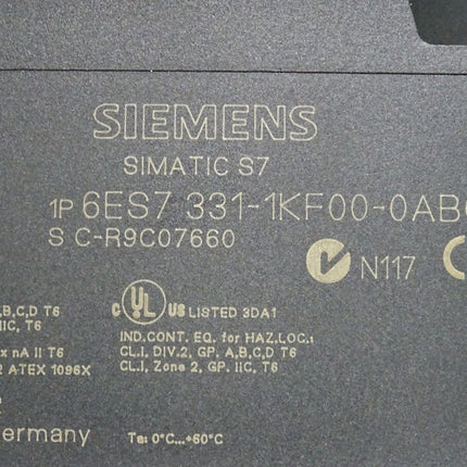Siemens S7-300 SM331 6ES7331-1KF00-0AB0 6ES7 331-1KF00-0AB0 - Maranos.de