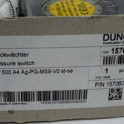 DUNGS Druckwächter 157050 GW500 GW 500 A4 Ag-PG-MS9-V0 st-se / Neu OVP - Maranos.de
