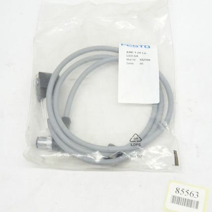 Festo Steckdosenleitung 552108 / KME-1-24-1,0-LED-SA / Neu OVP versiegelt - Maranos.de