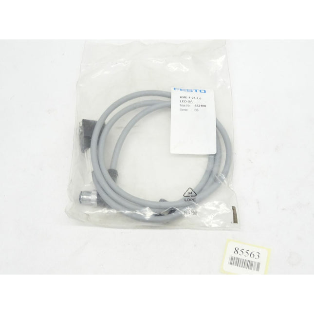 Festo Steckdosenleitung 552108 / KME-1-24-1,0-LED-SA / Neu OVP versiegelt - Maranos.de