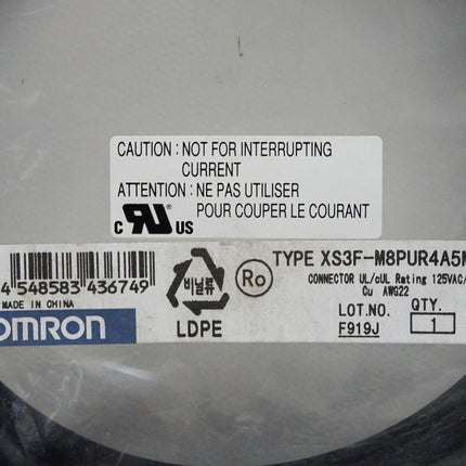 Omron XS3F-M8PUR4A5M Sensorstecker / Neu OVP - Maranos.de