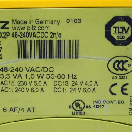 Pilz 777307 PNOZ X2P 48-240VACDC 2n/o - Maranos.de
