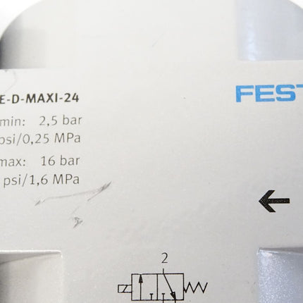 Festo Einschaltventil HEE-D-MAXI-24 + Druckregelventil LR-D-MAXI 162596 + FRZ-D-MAXI + HE-D-MAXI 162774-A - Maranos.de