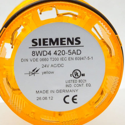 Siemens 8WD420-5AD / 8WD 420-5AD / Dauerlichtelement orange 24V AC/DC - Maranos.de