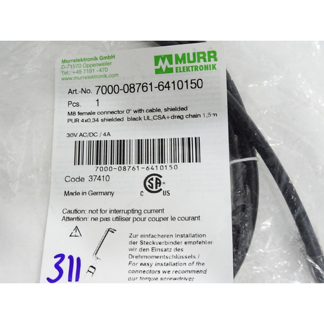 Murr Elektronik Kabel 1.5m 7000-08761-6410150 / Neu OVP - Maranos.de