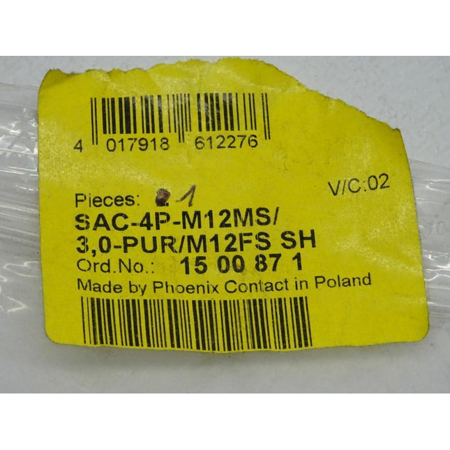 Neu Phoenix Contact 1500871 Kabel SAC-4P-M12MS / 1500871 - Maranos.de