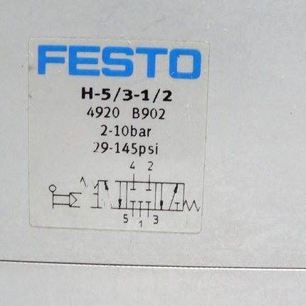 Festo 4920 H-5/3-1/2 Kipphebelventil - Maranos.de