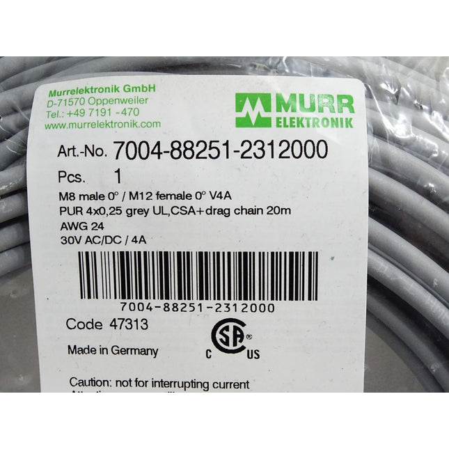 Murr Elektronik Kabel 7004-88251-2312000 / Neu OVP - Maranos.de
