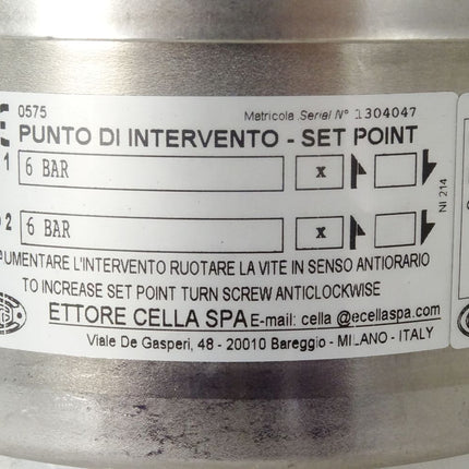 Wika Ettore Cella MWXXDS Plattenfeder-Druckschalter 0/10bar / Neu - Maranos.de