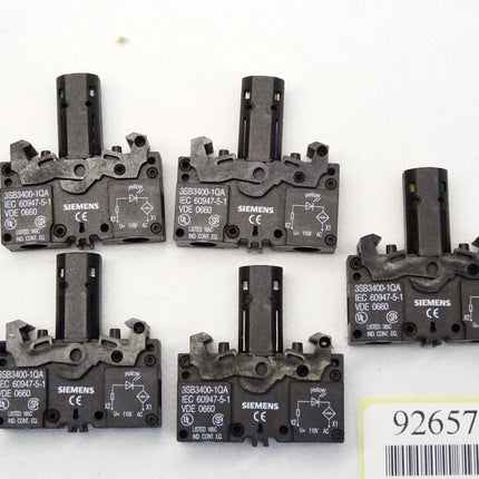 Siemens Actuator-/Indicator Compnoent 3SB3400-1QA / Inhalt : 5 Stück / Neu - Maranos.de