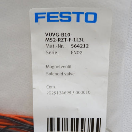 Festo Magnetventil 564212 VUVG-B10-M52-RZT-F-1L3L / Neu OVP - Maranos.de