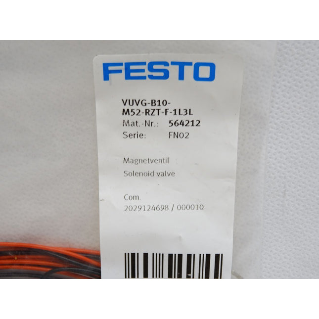 Festo Magnetventil 564212 VUVG-B10-M52-RZT-F-1L3L / Neu OVP - Maranos.de