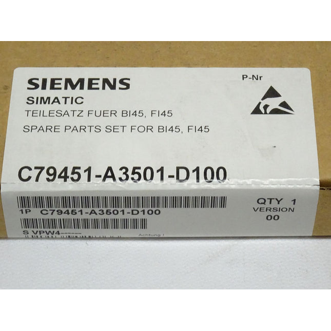 Siemens C79451-A3501-D100 Simatic Teilesatz für BI45 / FI45 NEU-Versiegelt - Maranos.de