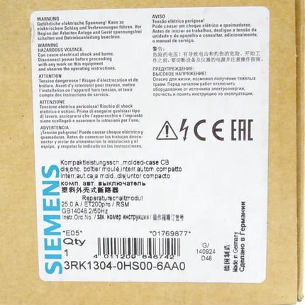 Siemens Kompaktleistungssch. 3RK1304-0HS00-6AA0 / Neu OVP - Maranos.de