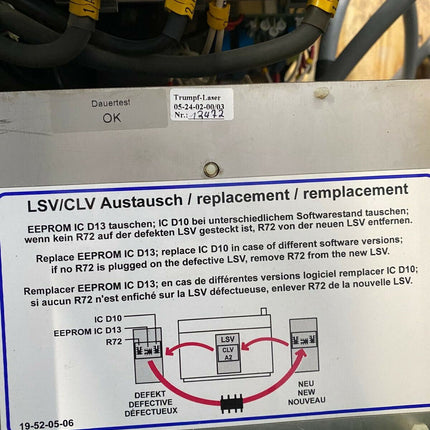 Trumpf Haas Laser 05-24-02-00/03 Lampenstromversorgung Laserstromversorgung - Maranos.de