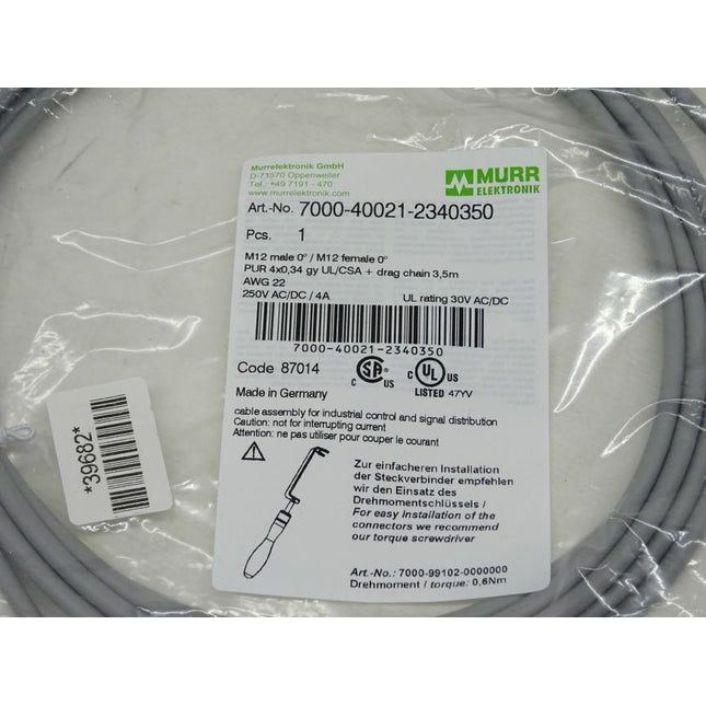 Murr Elektronik 7000-40021-2340350 / M12 Code 87014 - NEU - Maranos.de