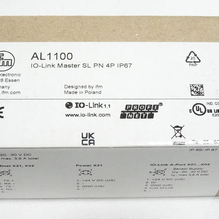 Ifm electronic AL1100 O-Link Master SL PN 4P IP67 / Neu OVP - Maranos.de