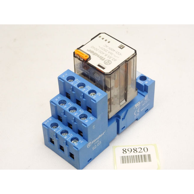 Finder Relais 62.33.8.400.0040 16A - 250V~ + Sockel Type 92.03 - Maranos.de