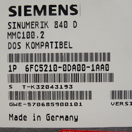 Siemens Sinumerik 840D / 6FC5210-0DA00-1AA0 - Maranos.de