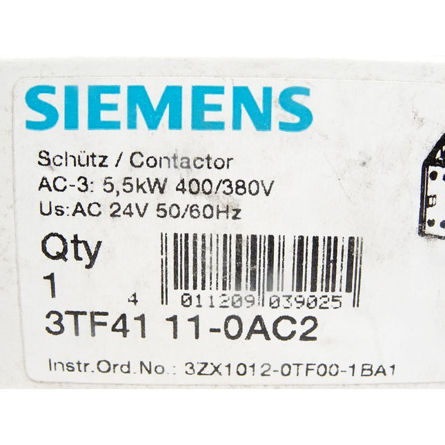Siemens Schütz 3TF4111-0AC2 3TF4111-0A / Neuwertig OVP - Maranos.de