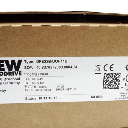 SEW Eurodrive DFE32B/UOH11B Feldbus Gateway / Neu OVP - Maranos.de