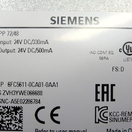 Siemens 6FC5611-0CA01-0AA1 - Maranos.de