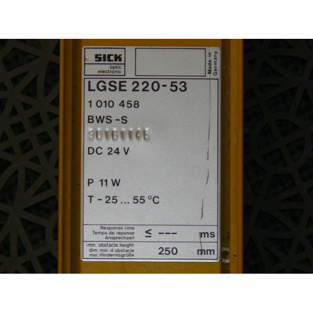 SICK LGSE220-53 Lichtschranke Lichtvorhang 1010458 BWS-S - Maranos.de