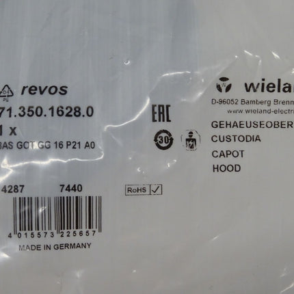 Wieland 71.350.1628 / Gehäuseoberteil / Neu OVP versiegelt - Maranos.de