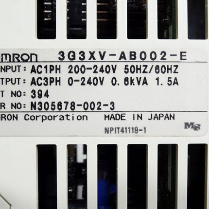 Omron 3G3XV-AB002-E SysDrive 3G3XV Inverter 0.2kW - Maranos.de