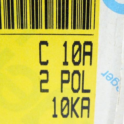 Hager Leitungsschutzschalter NC210 C10 463210 / Inhalt : 1 Stück / Neu - Maranos.de