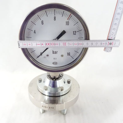 Wika Ettore Cella BN150 Manometer 0-16bar / Neu - Maranos.de