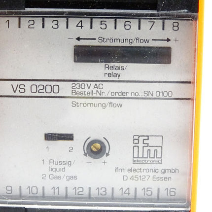 Ifm electronic VS0200 SN0100 Auswerteeinheit für Strömungssensoren - Maranos.de