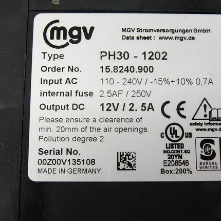 MGV PH30-1202 /15.8240.900 / Stromversorgung - Maranos.de