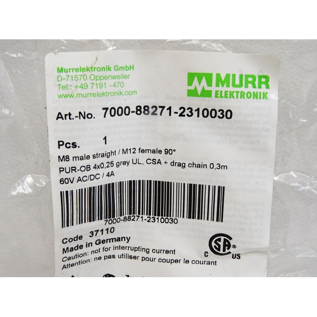 Murr Elektronik Kabel 7000-88271-2310030 / Neu OVP - Maranos.de