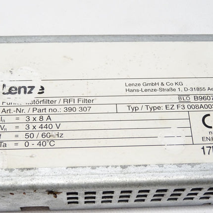 Lenze Funkentstörfilter / RFI-Filter 390307 / EZ F3 008A003 - Maranos.de