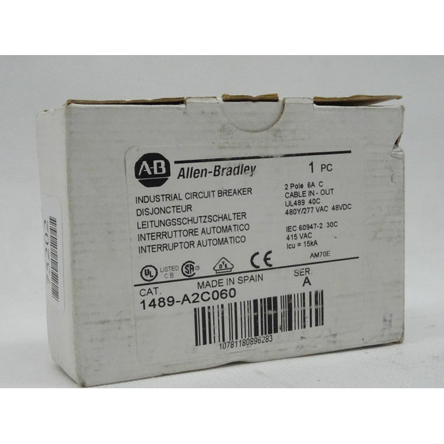 AB Allen Bradley 1489-A2C060 SER. A  Leitungsschutzschalter 2 Pole 6A C - Maranos.de
