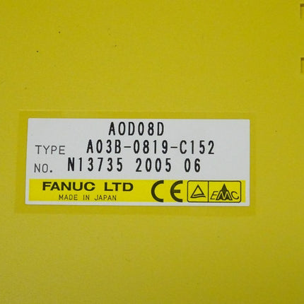 Fanuc AOD08D digitale Ausgabeeinheit A03B-0819-C152 // N13735 2005 06 NEU - Maranos.de