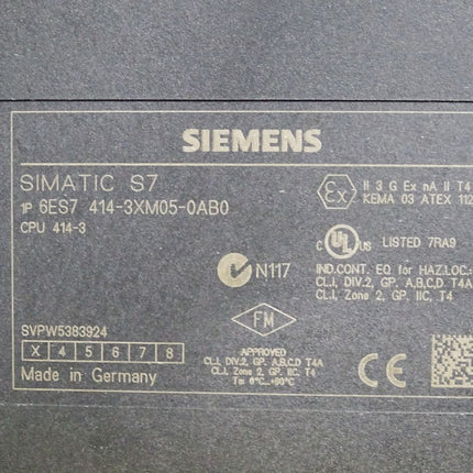 Siemens S7-400 CPU 414-3 6ES7414-3XM05-0AB0 6ES7 414-3XM05-0AB0 - Maranos.de